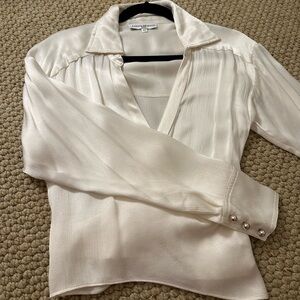 Elegant Cream Women's Top